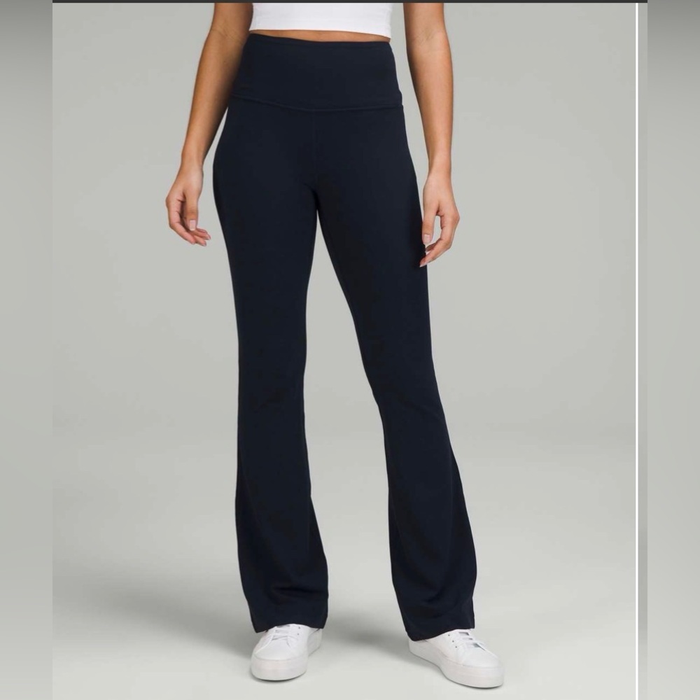lululemon navy groove nulu Flare Pants